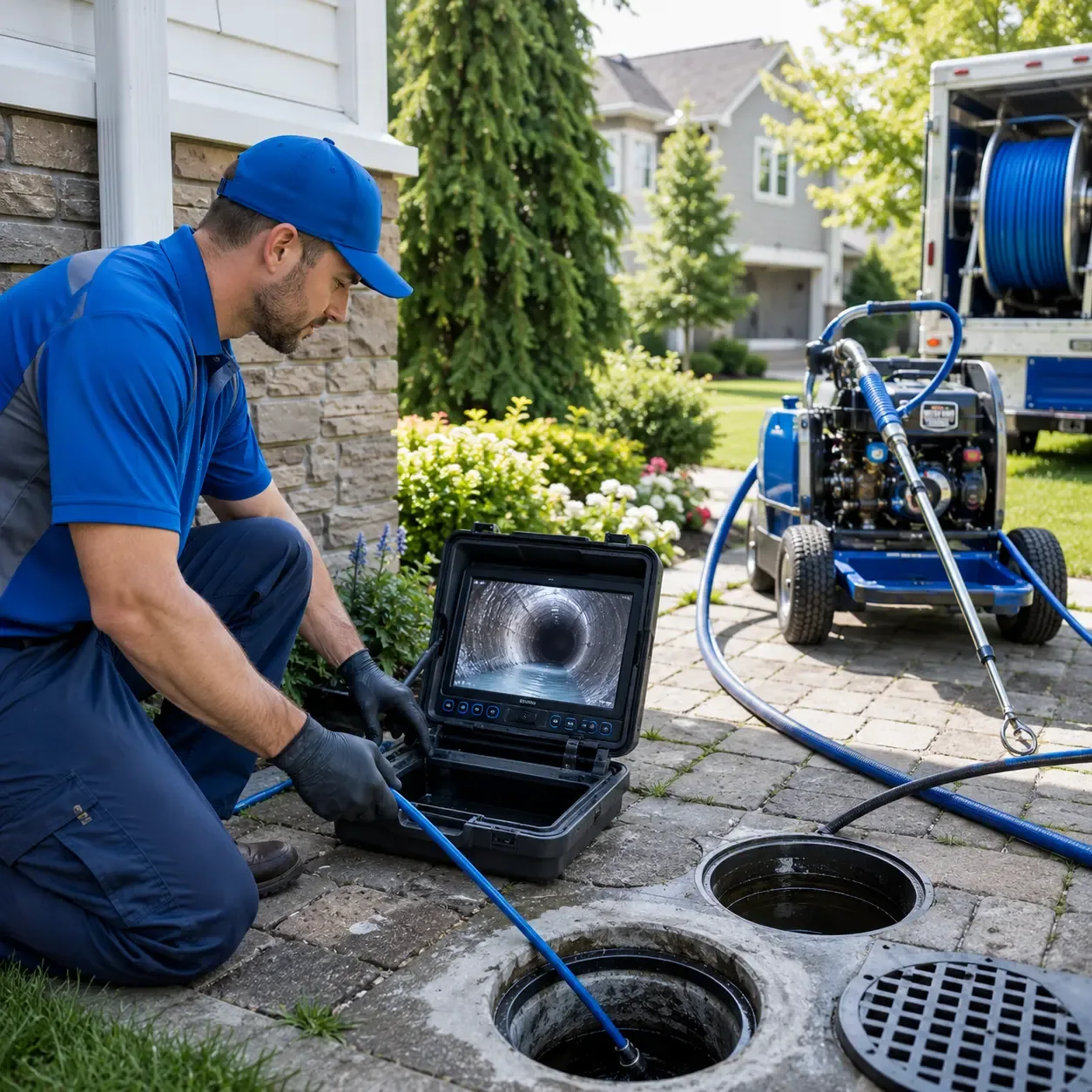 Outdoor drain cleaning professionals serving Matawan, NJ